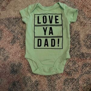 Carter's Mint Green 'Love Ya Dad!' Bodysuit